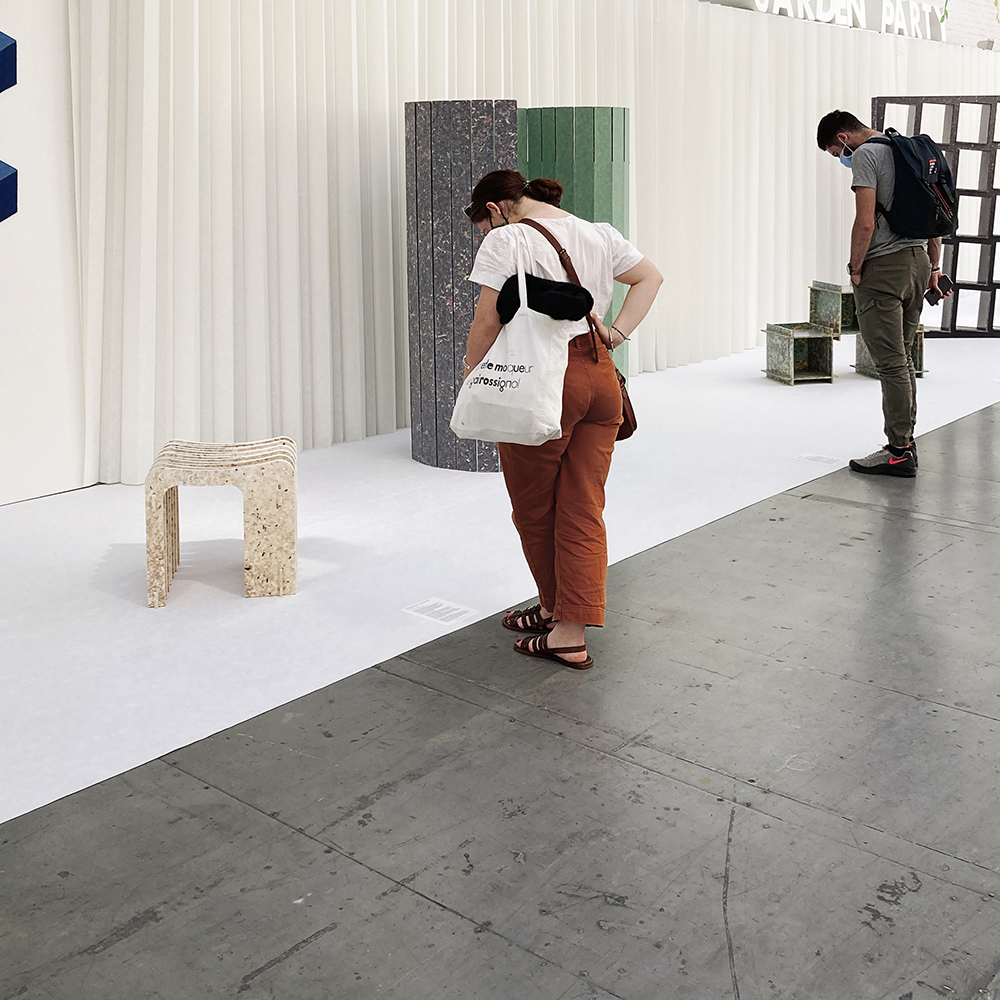 Inari stool, Procédés Chénel SoDrop exhibition 2020